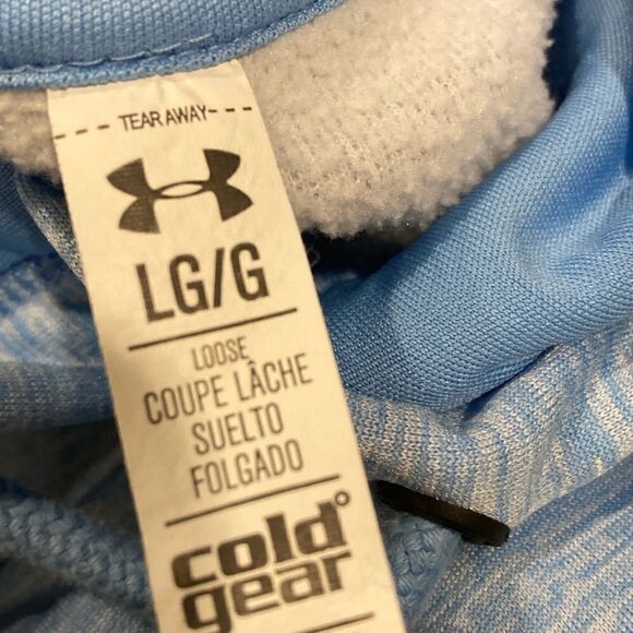 Under Armour Blue Hoodie Sweatshirt Large - Picture 2 of 4